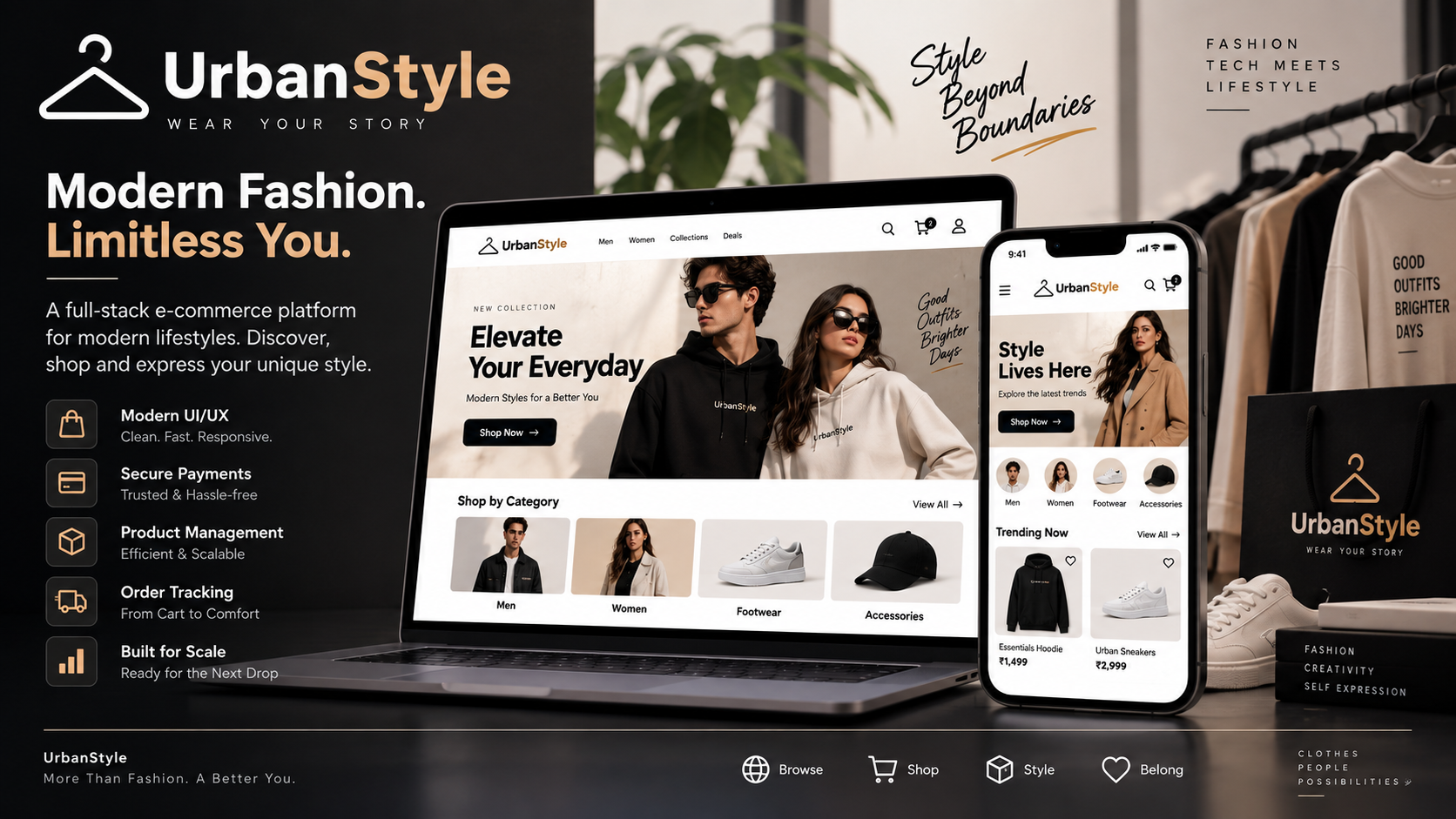 Urban Style — Modern Full-Stack E-Commerce Platform