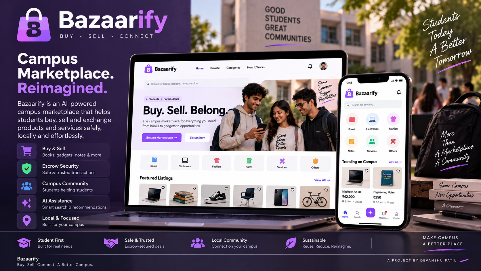 Bazaarify — AI-Powered Campus & Student Marketplace